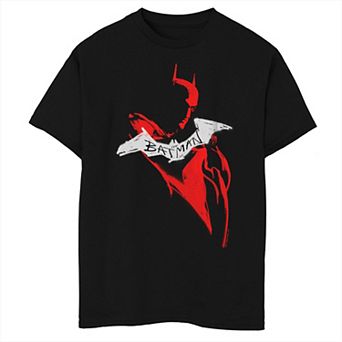 Boys 8-20 DC Comics Batman Red Spray Paint Bat Symbol Graphic Tee