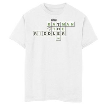 Boys 8-20 DC Comics Batman Crossword Riddler Graphic Tee
