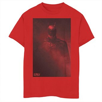 Boys 8-20 DC Comics Batman Distress Red Shadows Graphic Tee