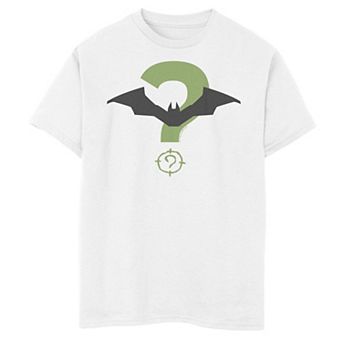 Boys 8-20 DC Comics Batman Bat And Riddler Logo Graphic Tee