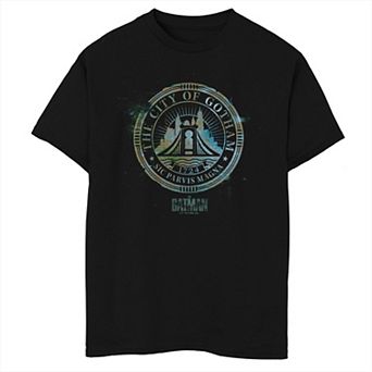 Boys 8-20 DC Comics Batman Circle Logo Of City Of Gotham Graphic Tee
