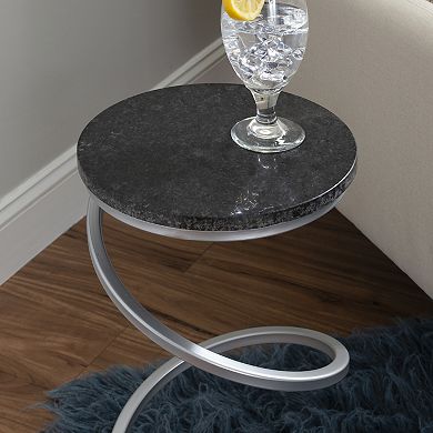 Linon Rian Spiral Drink End Table