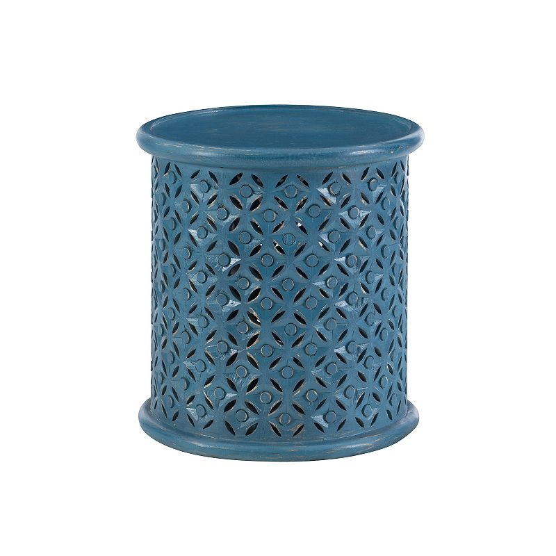 Linon Inora Accent End Table, Blue