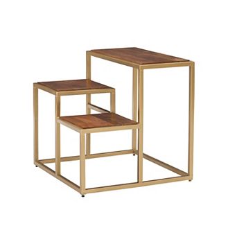 Linon Carlo 3 tier Plant Stand Table Floor Decor