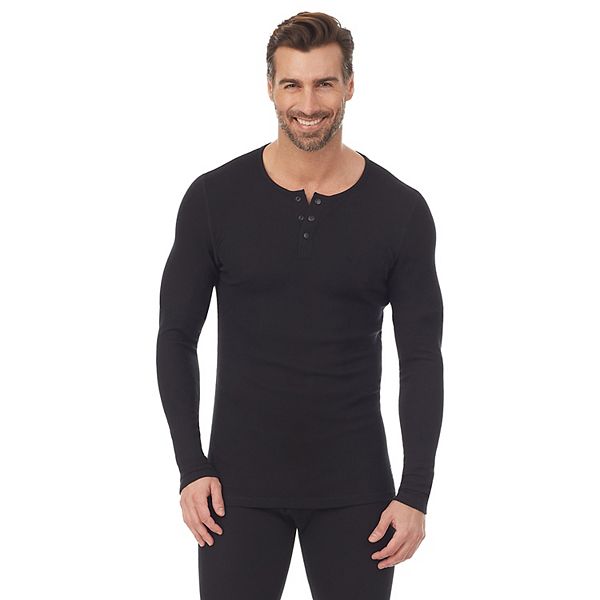 Men's Cuddl Duds® Midweight Waffle Thermal Performance Baselayer Henley Top