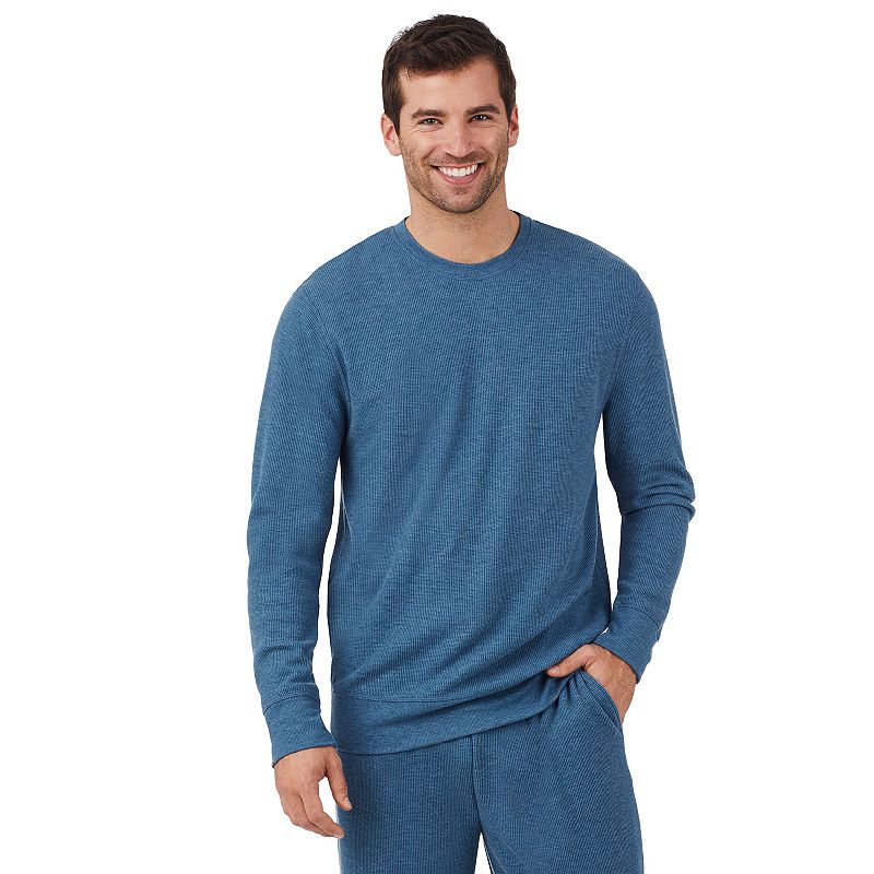 Mens Cuddl Duds Midweight Waffle Thermal Relaxed-Fit Top, Size: Small, Med