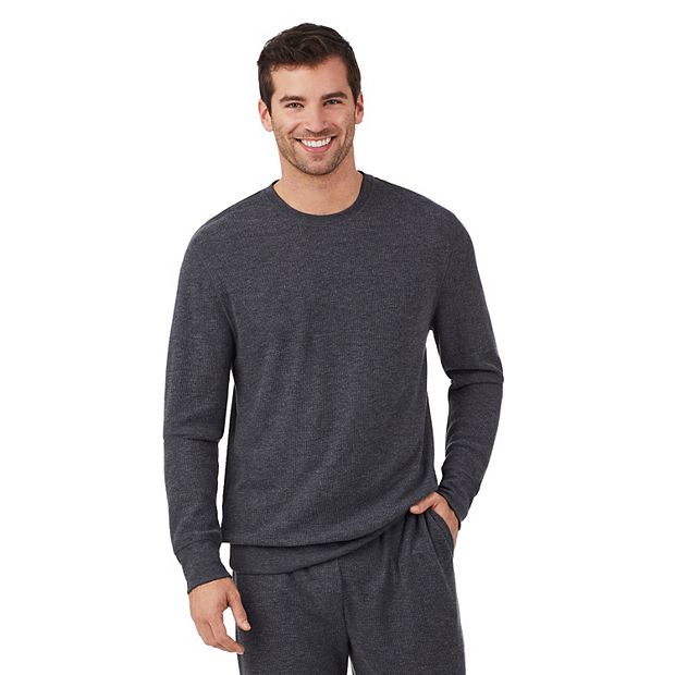 Men s Cuddl Duds Midweight Waffle Thermal Relaxed Fit Top