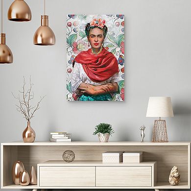Master Piece Frida Portrait Canvas Wall Art by Studio Arts