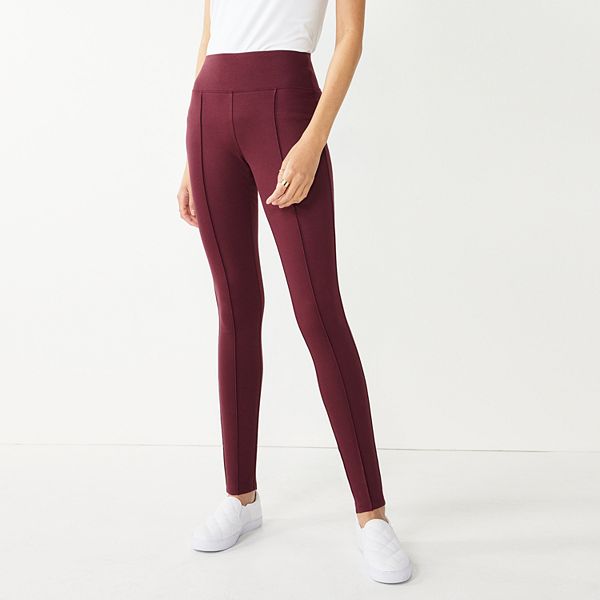 Women's Nine West Seamed Tummy-Control Ponte Leggings