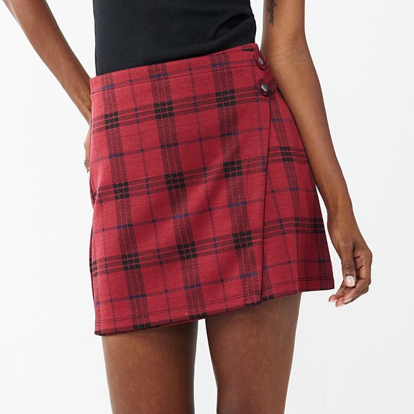 Juniors' SO® Wrap Mini Skirt