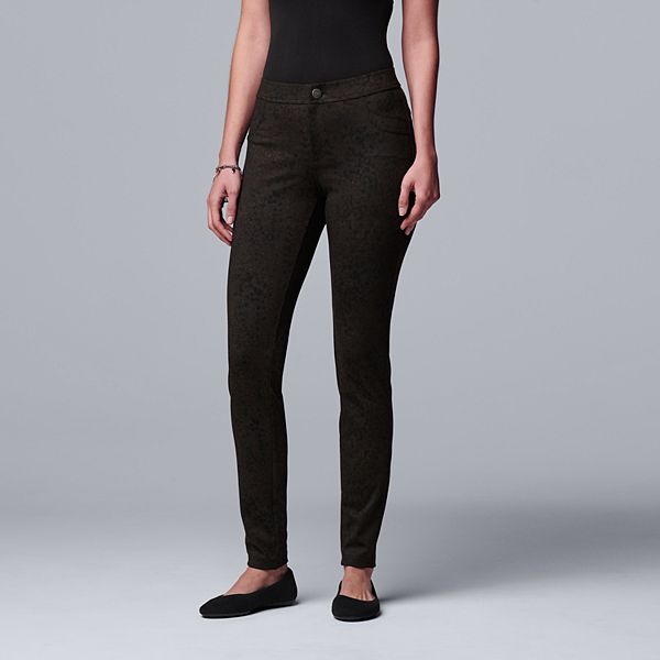 Women's Simply Vera Vera Wang Ponte Skinny Pants