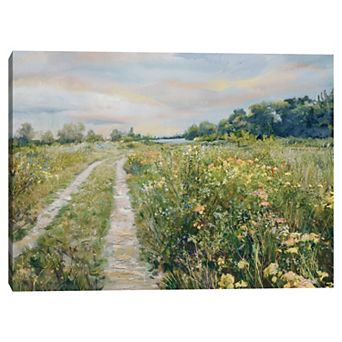 Masterpiece Meadow by the Lake Canvas Wall Art by Studio Arts