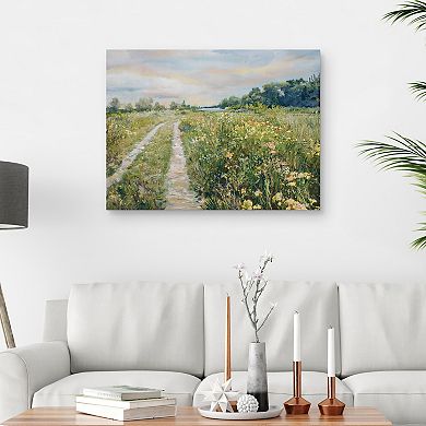 Master Piece Meadow by the Lake Canvas Wall Art by Studio Arts