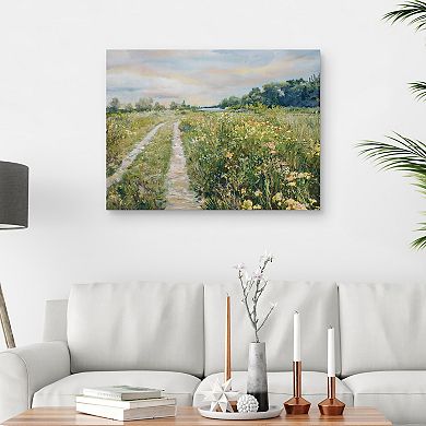 Masterpiece Meadow by the Lake Canvas Wall Art by Studio Arts