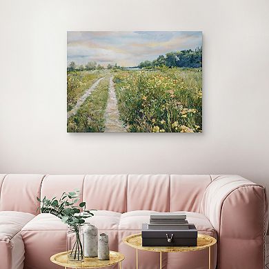 Master Piece Meadow by the Lake Canvas Wall Art by Studio Arts