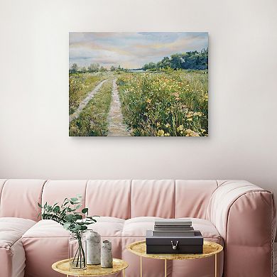 Masterpiece Meadow by the Lake Canvas Wall Art by Studio Arts