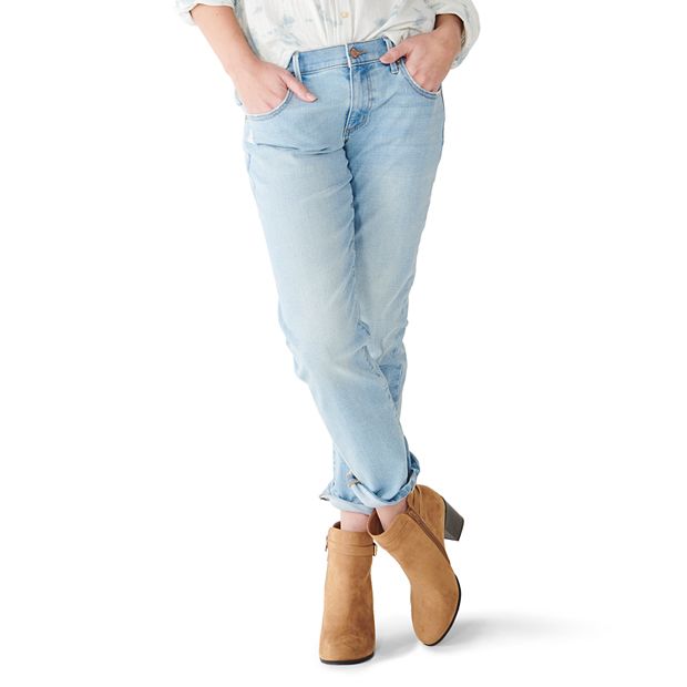 Women's Slim Leg Girlfriend Jeans in Denim