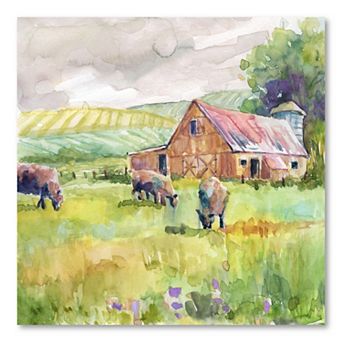 COURTSIDE MARKET Spring Barn Canvas Wall Art