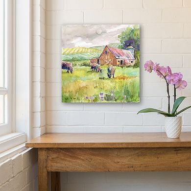 COURTSIDE MARKET Spring Barn Canvas Wall Art