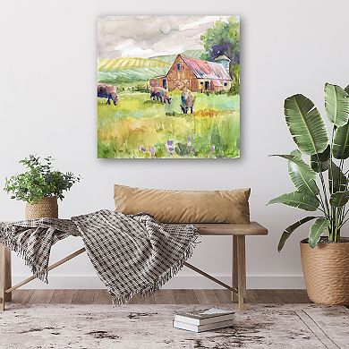 COURTSIDE MARKET Spring Barn Canvas Wall Art