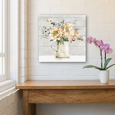 COURTSIDE MARKET Simple Farmhouse Bouquet Canvas Wall Art