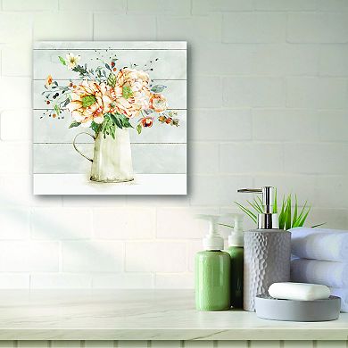 COURTSIDE MARKET Simple Farmhouse Bouquet Canvas Wall Art