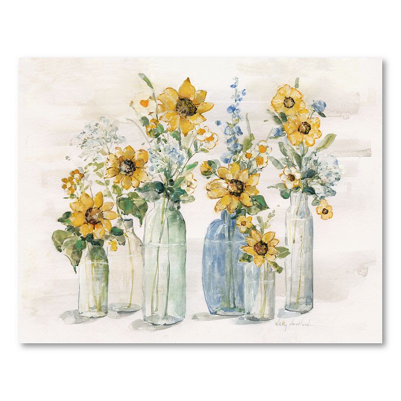 COURTSIDE MARKET Sunflower Spectacular Canvas Wall Art, Multicolor, 16X20