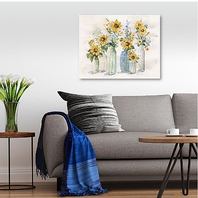 COURTSIDE MARKET Sunflower Spectacular Canvas Wall Art