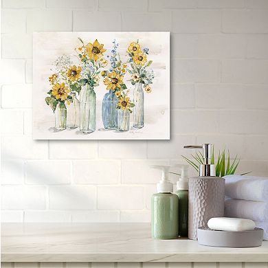 COURTSIDE MARKET Sunflower Spectacular Canvas Wall Art