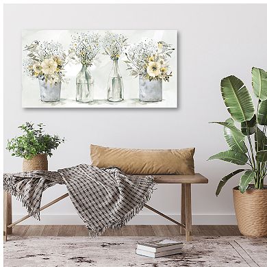 COURTSIDE MARKET Farmhouse Bouquet Canvas Wall Art