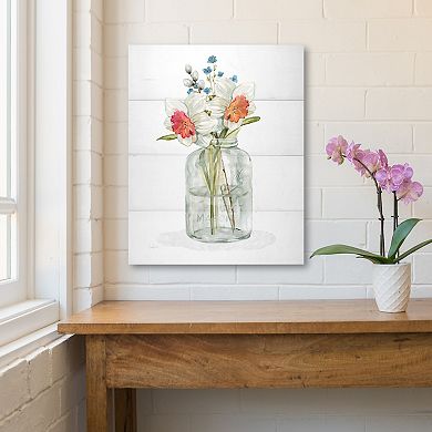 COURTSIDE MARKET Farmhouse Daffodil Canvas Wall Art