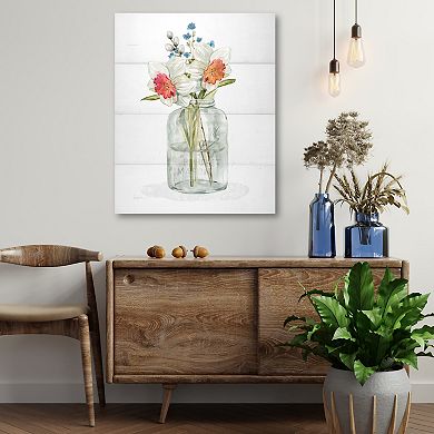 COURTSIDE MARKET Farmhouse Daffodil Canvas Wall Art