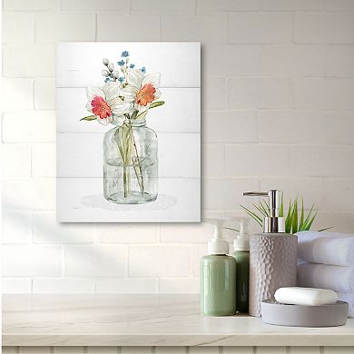 COURTSIDE MARKET Farmhouse Daffodil Canvas Wall Art