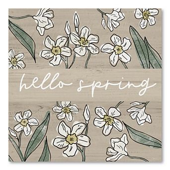 COURTSIDE MARKET Hello Spring Canvas Wall Art