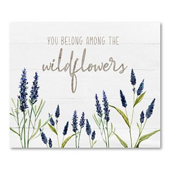 COURTSIDE MARKET "You Belong Among the Wildflowers" Canvas Wall Art