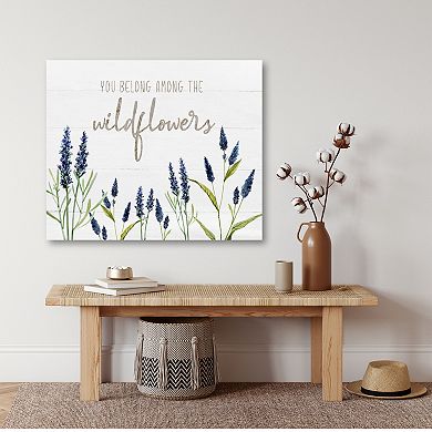 COURTSIDE MARKET "You Belong Among the Wildflowers" Canvas Wall Art