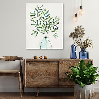 COURTSIDE MARKET Spring Greenery I Canvas Wall Art