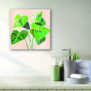 COURTSIDE MARKET Abstract Elephant Ear Canvas Wall Art