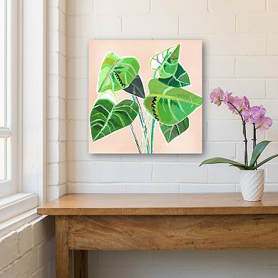 COURTSIDE MARKET Abstract Elephant Ear Canvas Wall Art