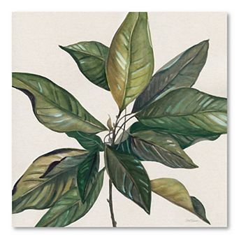 COURTSIDE MARKET Magnolia Leaves I Canvas Wall Art