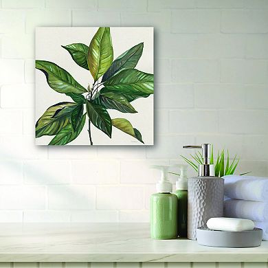 COURTSIDE MARKET Magnolia Leaves I Canvas Wall Art