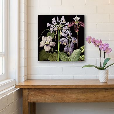 COURTSIDE MARKET Dusty Plum Botanical I Canvas Wall Art