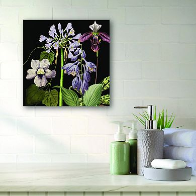 COURTSIDE MARKET Dusty Plum Botanical I Canvas Wall Art