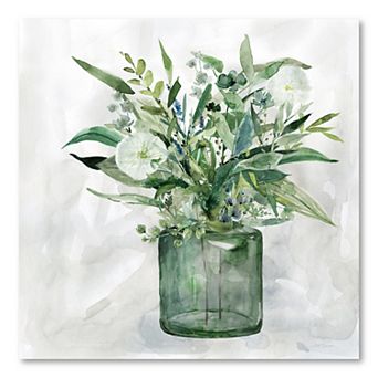 COURTSIDE MARKET Green Garden I Canvas Wall Art