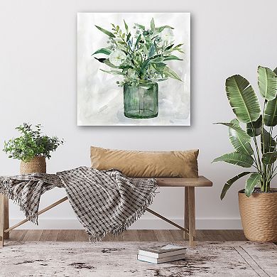 COURTSIDE MARKET Green Garden I Canvas Wall Art