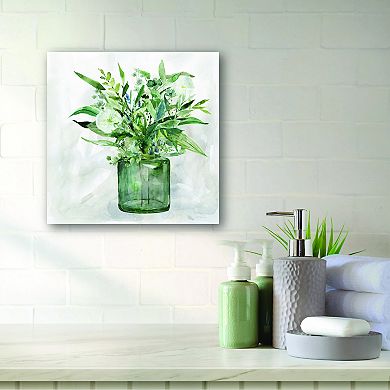COURTSIDE MARKET Green Garden I Canvas Wall Art