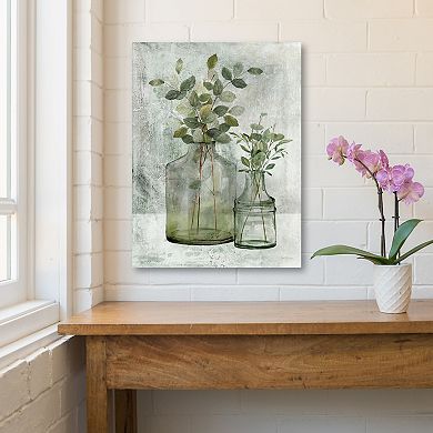 COURTSIDE MARKET Simply Green I Canvas Wall Art