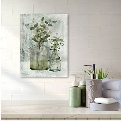 COURTSIDE MARKET Simply Green I Canvas Wall Art