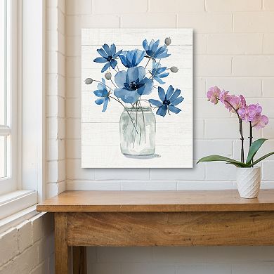 COURTSIDE MARKET Blue Dreams I Canvas Wall Art