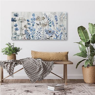 COURTSIDE MARKET Blue Meadow Dreaming Canvas Wall Art